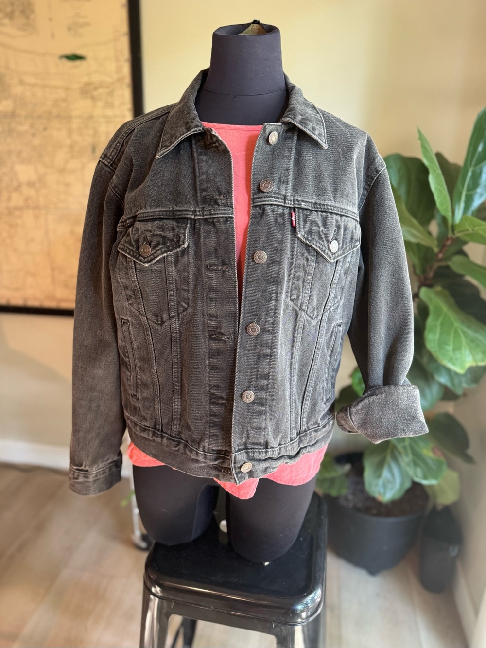 Levi’s Vintage Black Washed Denim Jacket